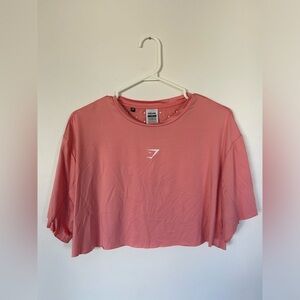 Gymshark SOL LIFT CROP TEE Coral Small